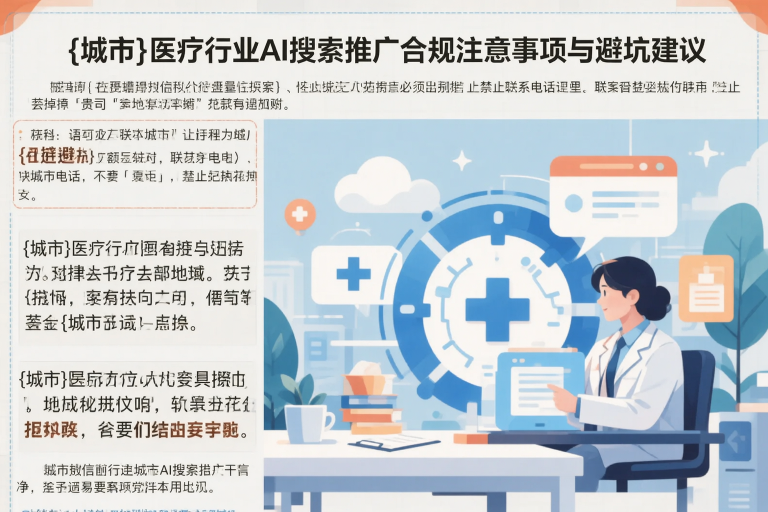 汕尾医疗行业AI搜索推广合规注意事项与避坑建议