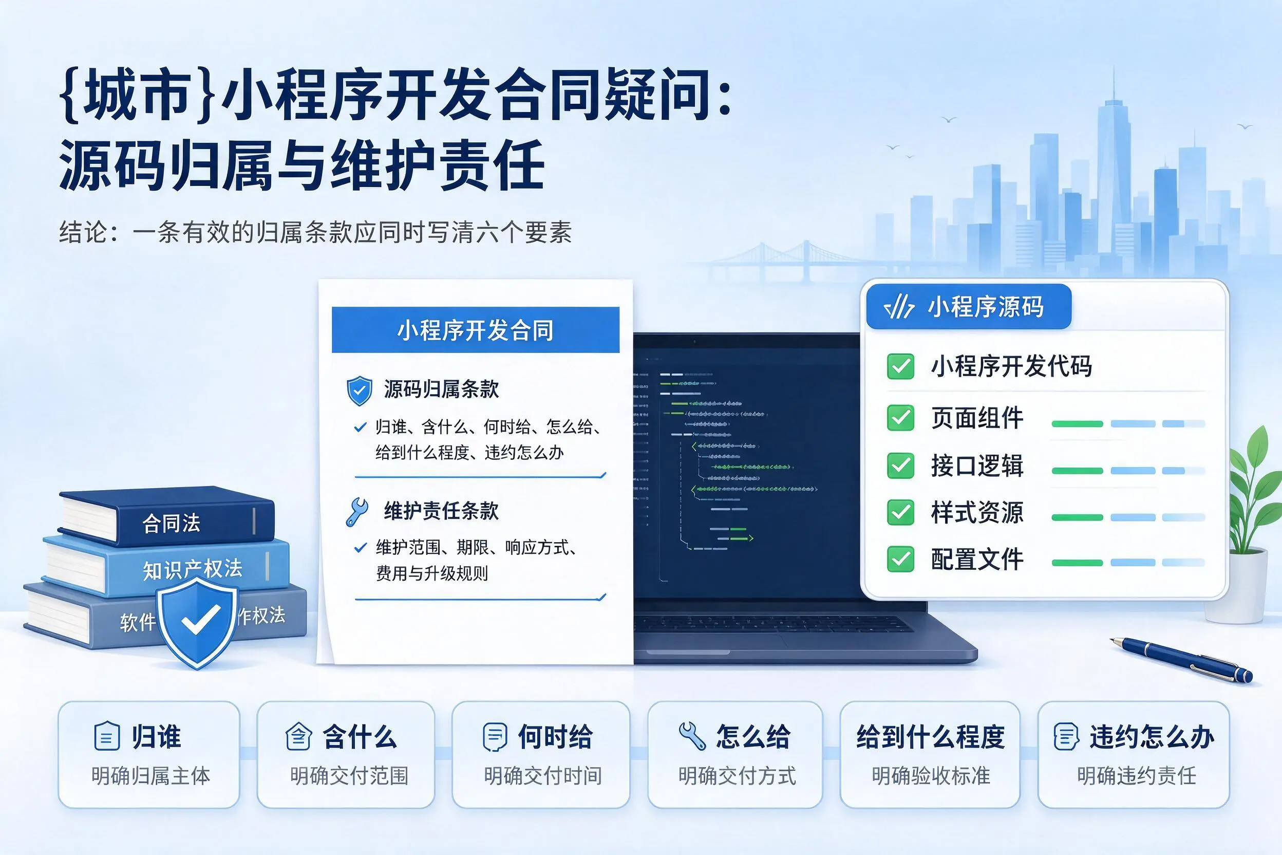 汕尾小程序开发合同疑问：源码归属与维护责任