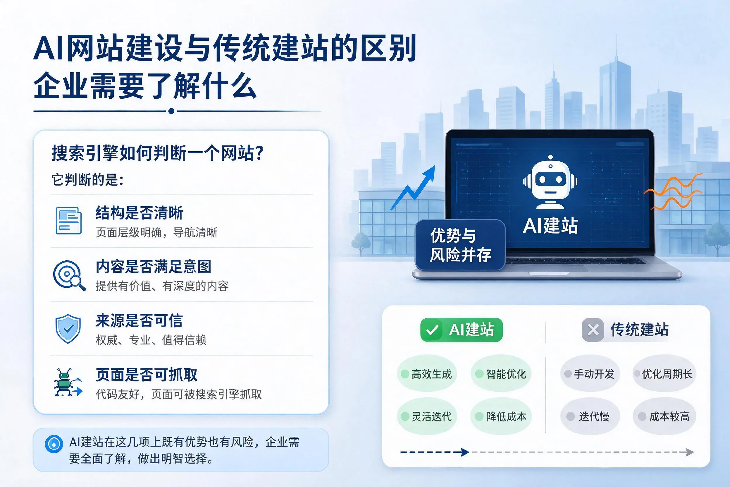 AI网站建设与传统建站的区别，汕尾企业需要了解什么
