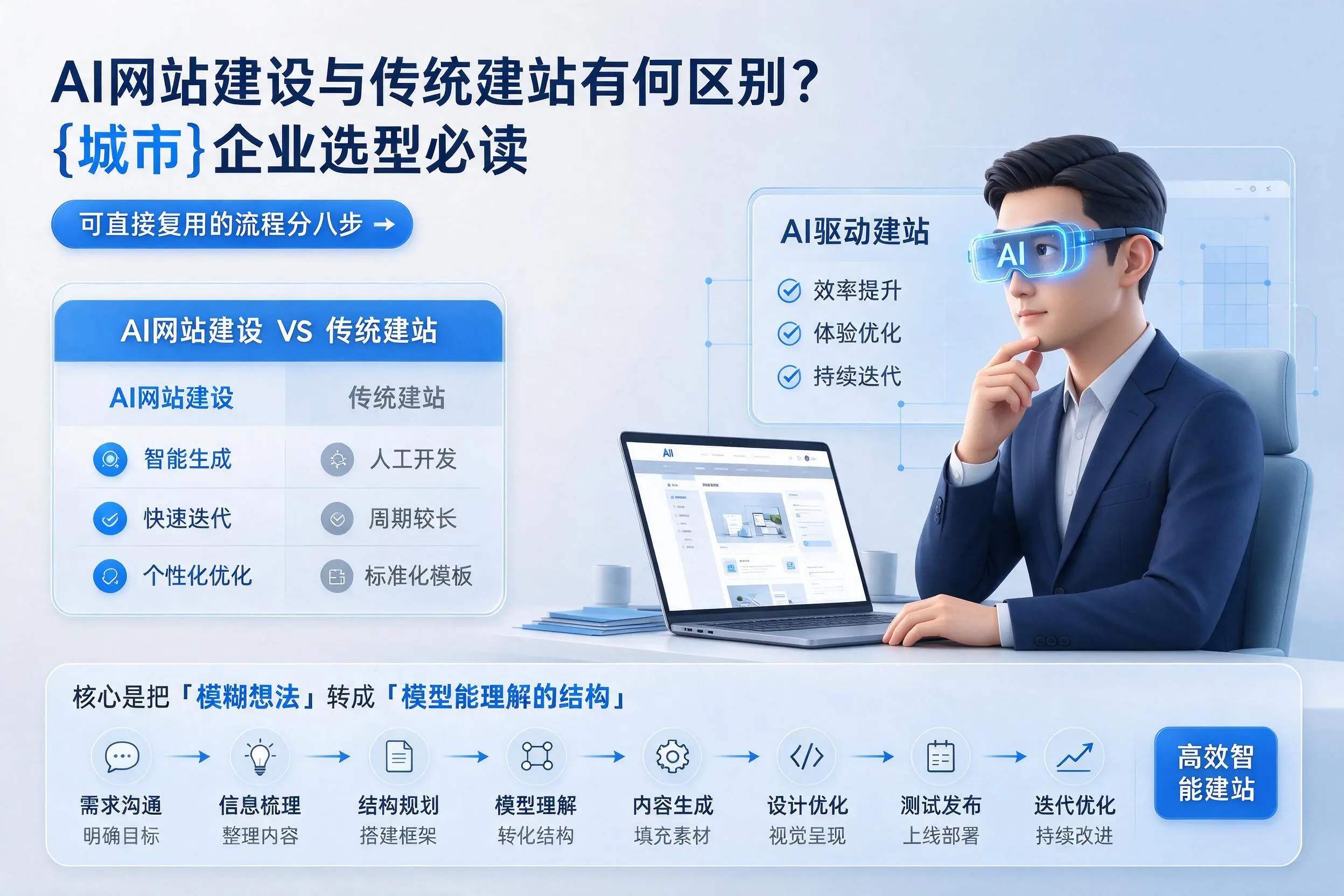 AI网站建设与传统建站有何区别?汕尾企业选型必读