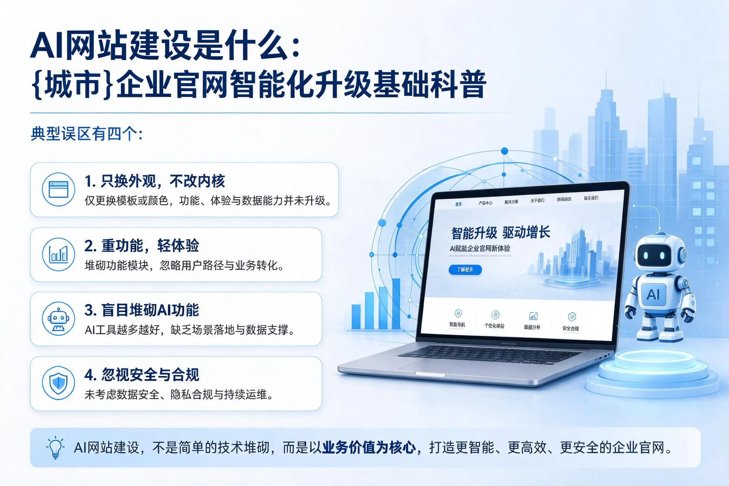 AI网站建设是什么：汕尾企业官网智能化升级基础科普