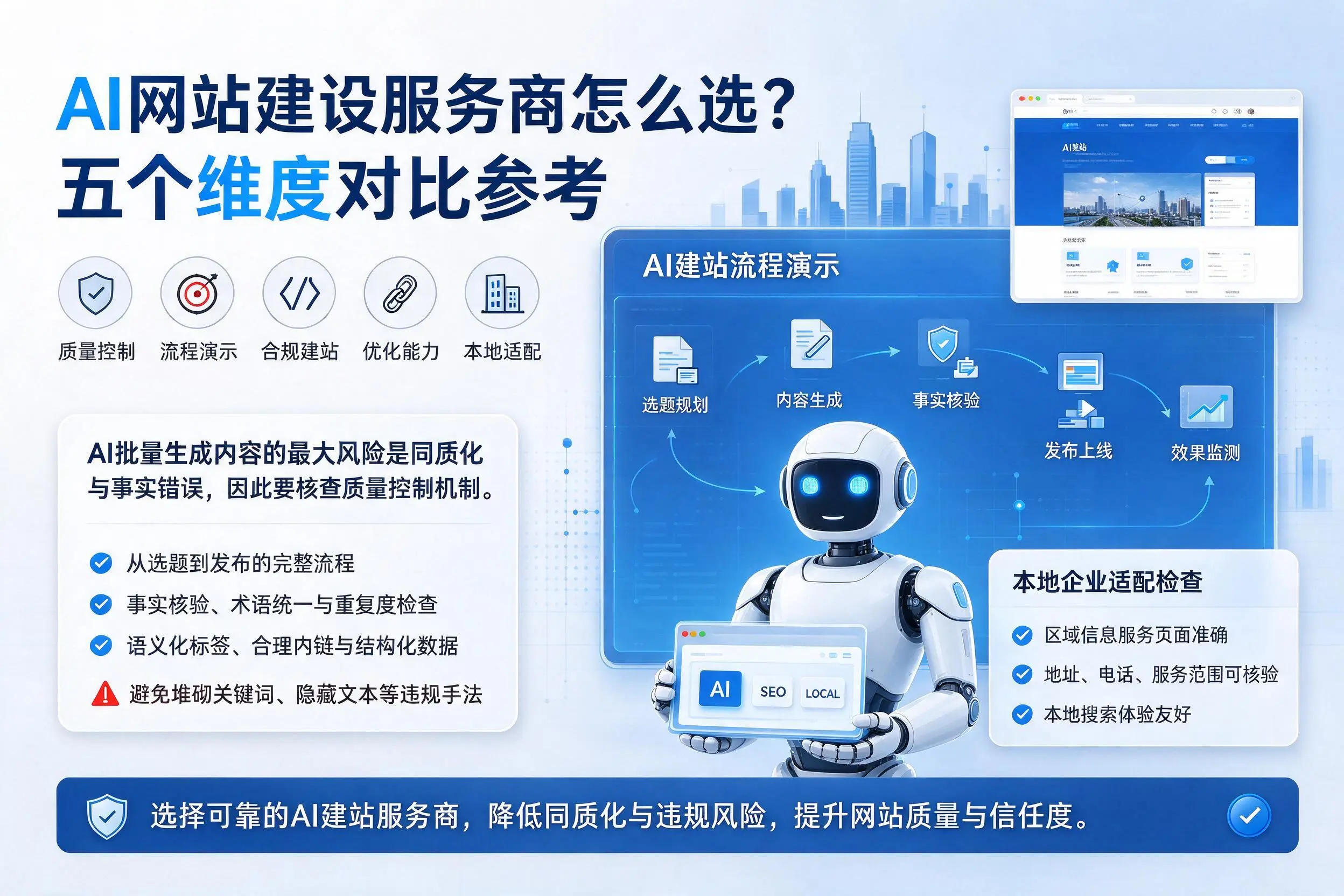 汕尾AI网站建设服务商怎么选?五个维度对比参考